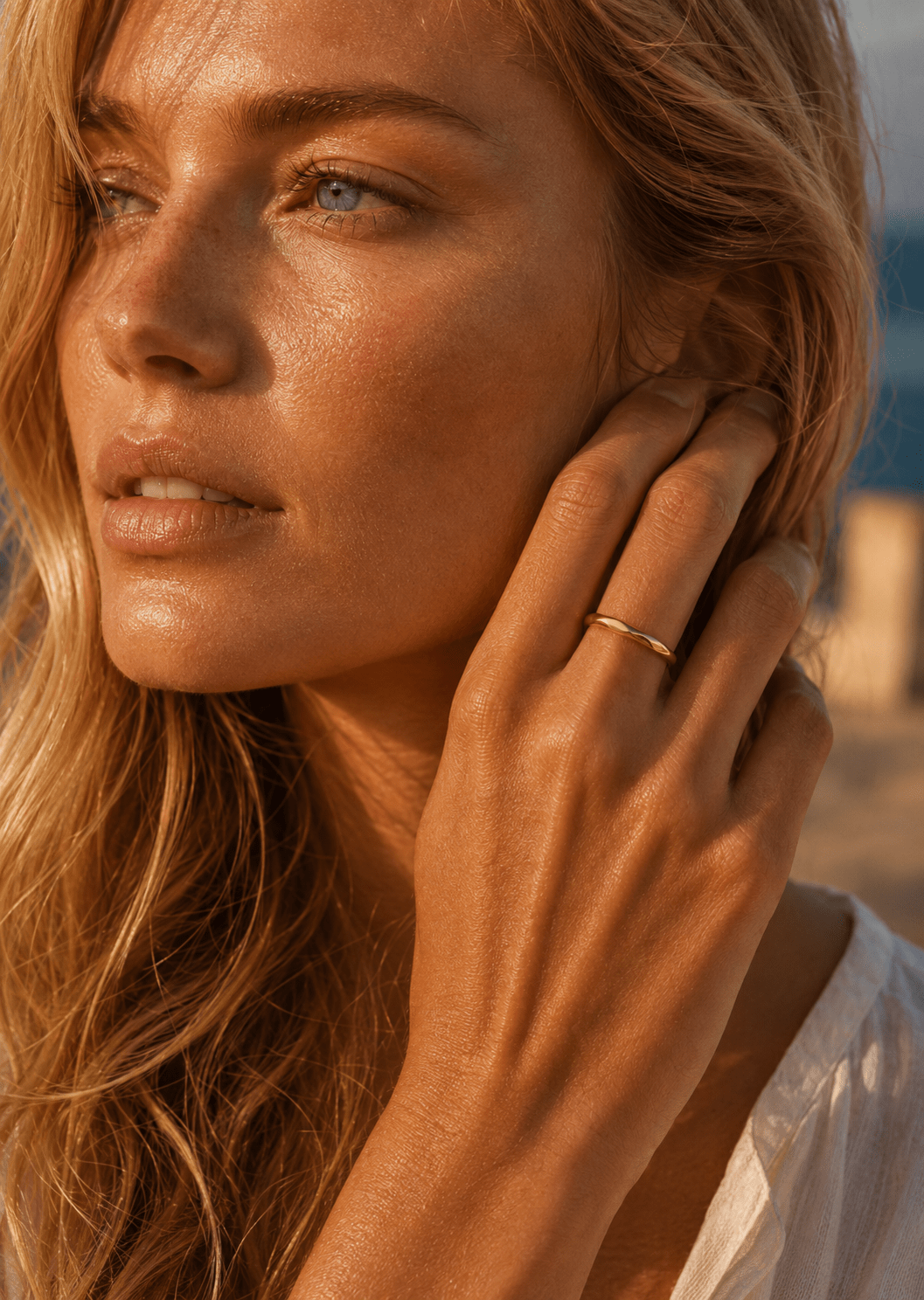 Ring Facet Gleam - 18k Guldpläterad